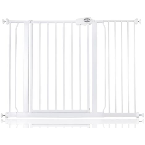 Bettacare Easy Fit Gate, 113.8cm - 121.8cm, White, Pressure Fit Stair Gate, Baby Gate for Doors Hallways and Spaces