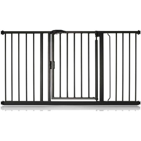 Bettacare Auto Close Pet Gate, 139.8cm - 146.8cm, Matt Black, Pressure Fit Stair Gate for Dog & Puppy (1/4)