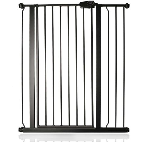 Bettacare Child and Pet Gate, 87.9cm - 95.5cm, Matt Black, Extra Tall Gate 104cm in Height, Pressure Fit Stair Gate