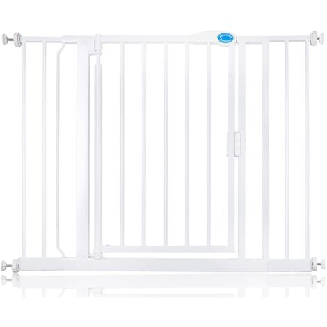 Bettacare Auto Close Pet Gate, 103.8cm - 110.8cm, White, Pressure Fit Stair Gate for Dog & Puppy