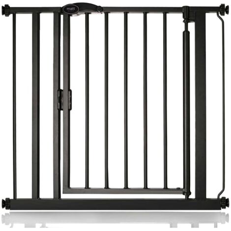 Bettacare Auto Close Stair Gate, 82.2cm - 89.2cm, Matt Black, Pressure Fit Safety Gate, Baby Gate (1/5)