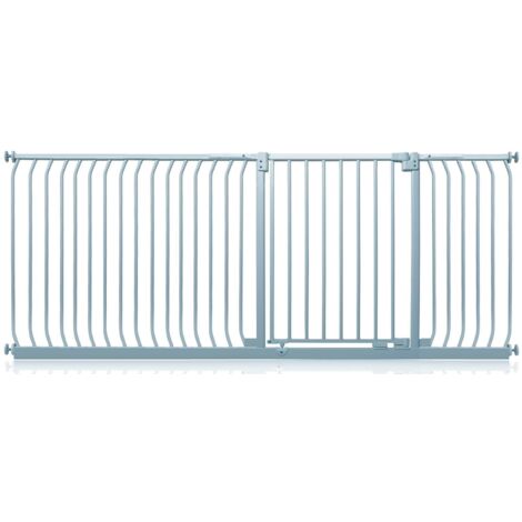 Safetots Elite Pressure Safety Gate, 216cm - 225cm, Matt Grey, Pressure Fit Stair Gate