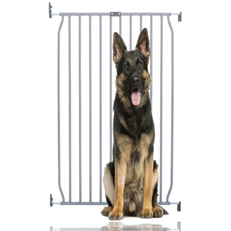 Bettacare Extra Tall Eco Screw Fit Pet Gate, Grey, 70cm - 80cm, Extra Tall Gate 100cm in Height, Screw Fitted Dog Gate