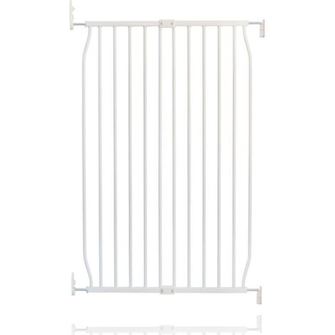 Safetots Extra Tall Eco Screw Fit Baby Gate, White, 70cm - 80cm, Extra Tall Gate 100cm in Height, Stair Gate for Baby