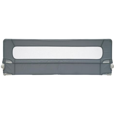 Safetots Extra Wide Bed Rail, Grey 140cm Wide x 50cm Tall, Toddler Bed Guard For Safety