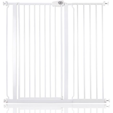 Bettacare Child and Pet Gate, 107.4cm - -115cm, White, Extra Tall Gate 104cm in Height, Pressure Fit Stair Gate