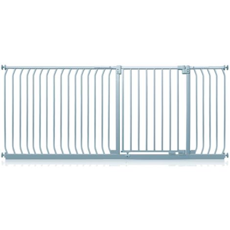 Safetots Elite Pressure Safety Gate, 207cm - 216cm, Matt Grey, Pressure Fit Stair Gate