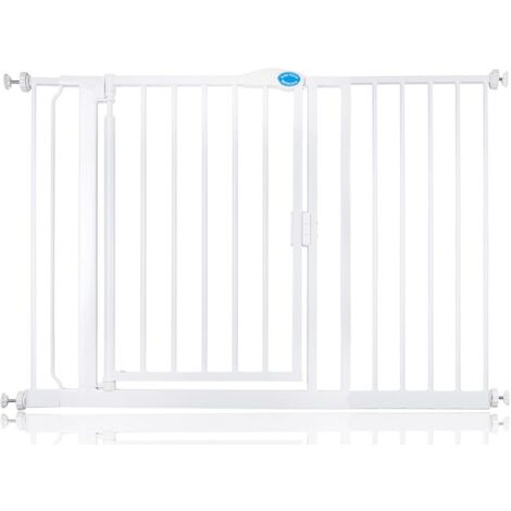 Bettacare Auto Close Pet Gate, 118.2cm - 125.2cm, White, Pressure Fit Stair Gate for Dog & Puppy
