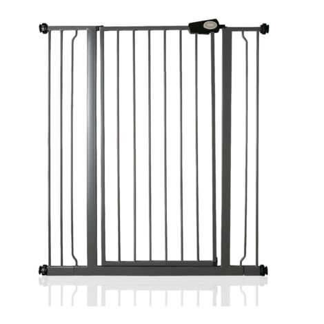 Bettacare Child and Pet Gate, 94.3cm - -101.9cm, Slate Grey, Extra Tall Gate 104cm in Height, Pressure Fit Stair Gate