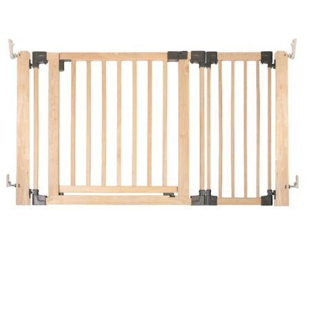Safetots Wooden Multi Panel Room Divider, up to 136cm, Natural Wood, 76cm Tall, Flexible Room Divider for Baby and Toddler