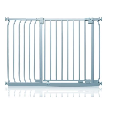 Safetots Elite Pressure Safety Gate, 107cm - 116cm, Matt Grey, Pressure Fit Stair Gate