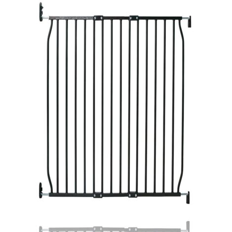 Safetots Extra Tall Eco Screw Fit Baby Gate, Black, 90cm - 100cm, Extra Tall Gate 100cm in Height, Stair Gate for Baby