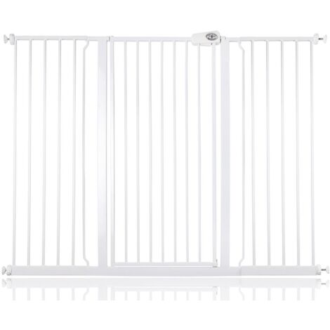 Bettacare Child and Pet Gate, 139.8cm - 147.4cm, White, Extra Tall Gate 104cm in Height, Pressure Fit Stair Gate