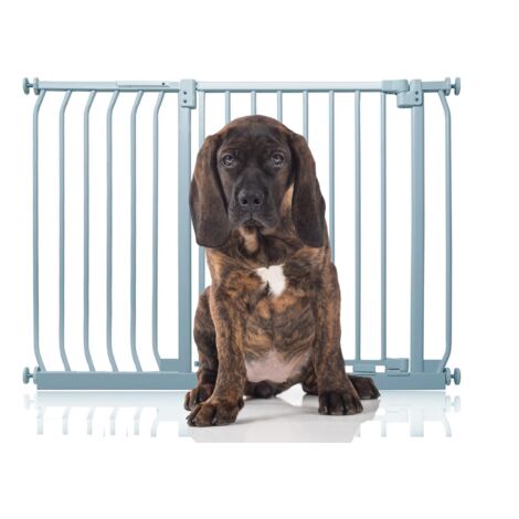 Bettacare Elite Pressure Dog Gate, 107cm - 116cm, Matt Grey, Pressure Fit Pet Gate for Dog and Puppy