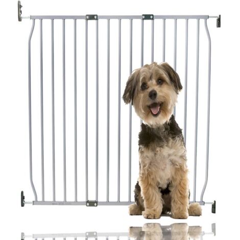 Bettacare Eco Screw Fit Pet Gate, Grey, 100cm - 110cm, Screw Fitted Dog Gate, Safety Gate for Puppy
