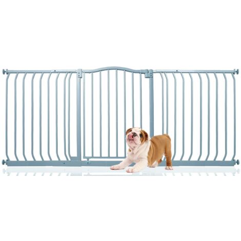 Bettacare Curved Top Dog Gate, 170cm - 179cm, Matt Grey, Pressure Fit Pet Gate for Dog and Puppy, Pet and Dog Barrier (1/4)