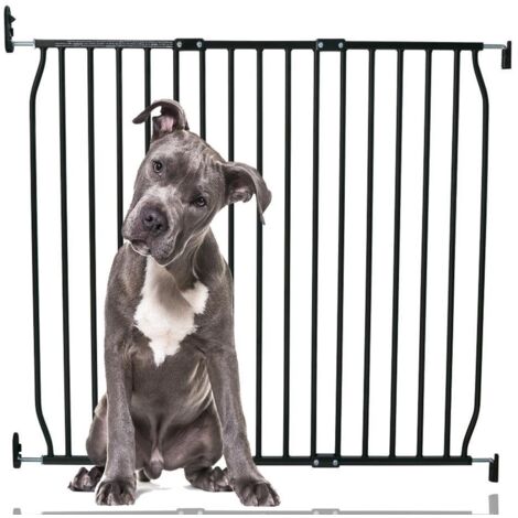 Bettacare Eco Screw Fit Pet Gate, Black, 100cm - 110cm, Screw Fitted Dog Gate, Safety Gate for Puppy