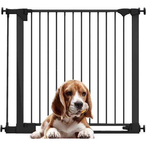 Bettacare SafeStep Dog Gate, Black, 103cm - 110cm, Extra Low Walkthough, 81cm Extra Wide Doorway, Extra Wide Pet Gate