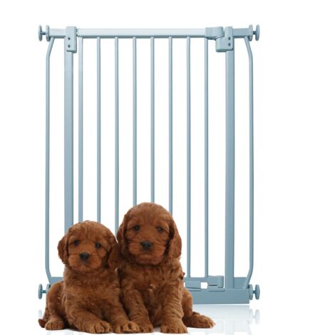 Bettacare Extra Tall Elite Dog Gate, 71cm - 80cm, Matt Grey, Extra Tall 96.8cm in Height, Pressure Fit Pet Gate