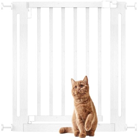 Bettacare Wooden Elegance Dog Gate, White, 71cm - 79cm, Pressure Fit Pet Gate for Puppy, Dog and Pet, Easy Installation