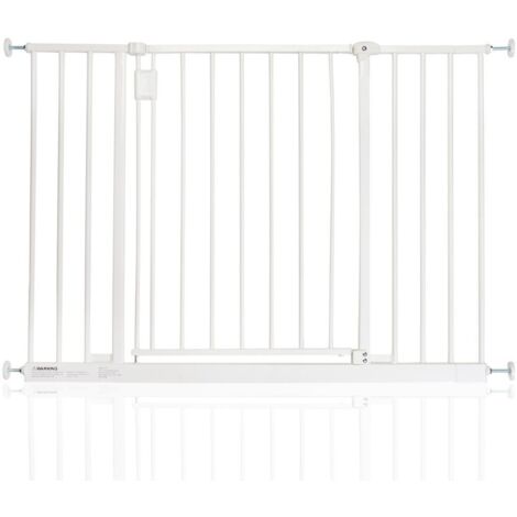 Bettacare Extra Wide Hallway Dog Gate, 103cm - 109cm, White, Pressure Fit Pet Gate, Puppy Safety Barrier