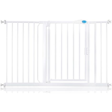 Bettacare Auto Close Pet Gate, 132.6cm - 139.6cm, White, Pressure Fit Stair Gate for Dog & Puppy