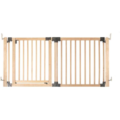 Safetots Wooden Multi Panel Room Divider, up to 176cm, Natural Wood, 76cm Tall, Flexible Room Divider for Baby and Toddler
