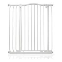 Safetots Extra Tall Curved Top Safety Gate, 80cm - 89cm, Matt White, Extra Tall 100cm in Height, Pressure Fit Stair Gate
