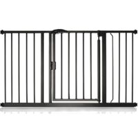 Bettacare Auto Close Stair Gate, 132.6cm - 139.6cm, Matt Black, Pressure Fit Safety Gate, Baby Gate
