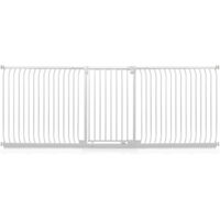Safetots Extra Tall Elite Safety Gate, 271cm - 280cm, Matt White, Extra Tall 96.8cm in Height, Pressure Fit Stair Gate