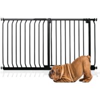 Bettacare Elite Pressure Dog Gate, 125cm - 134cm, Matt Black, Pressure Fit Pet Gate for Dog and Puppy