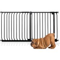 Bettacare Elite Pressure Dog Gate, 134cm - 143cm, Matt Black, Pressure Fit Pet Gate for Dog and Puppy