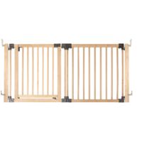 Safetots Wooden Multi Panel Room Divider, up to 176cm, Natural Wood, 76cm Tall, Flexible Room Divider for Baby and Toddler