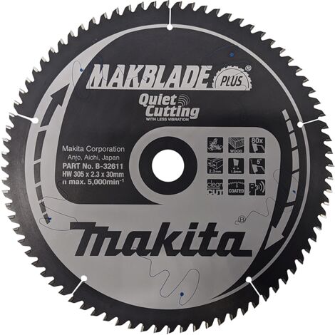 MAKBLADE QUIET CUTTING WOOD BLADE 305mm 80 TEETH B-32611