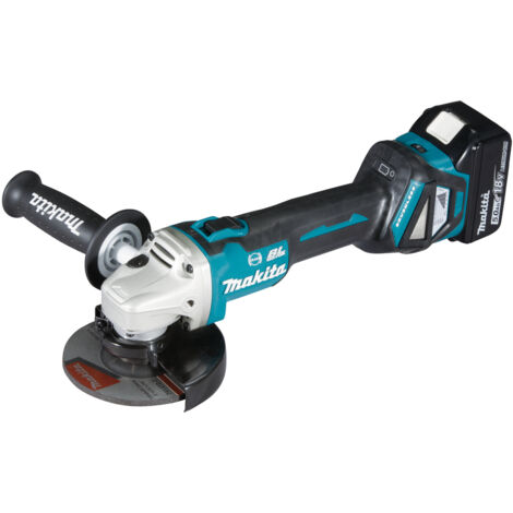 Mini-Amoladora MAKITA DGA513RTJ (2 x 5,0 Ah + DC18RC + MAKPAC 3)