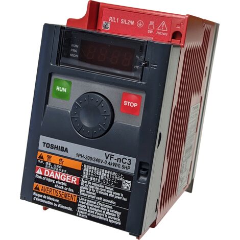 INVERSOR TOSHIBA SERIE VF-NC3S 240V MONOFÁSICO (De 0,2 a 2,2 Kw) 0,42,4
