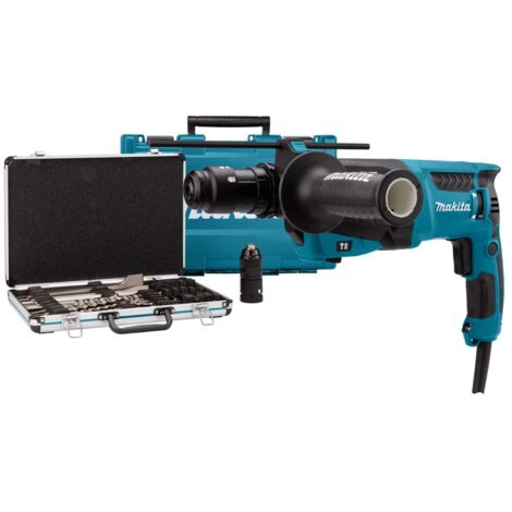 MAKITA HR2631FT12 TALADRO SDS-PLUS CON PUNTAS Y CINCEL