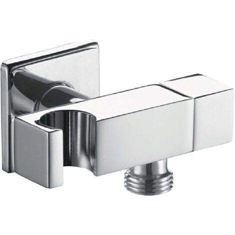 Presa acqua quadrata salvaspazio supporto e chiusura MM 1/2"