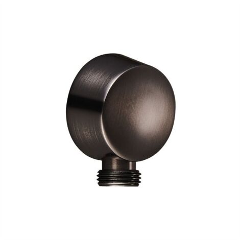 Presa acqua tonda piatta M.M 1/2” finitura Gun Metal   Tecom (1/2)