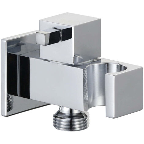 Presa acqua quadrata con supporto e chiusura MM 1/2"