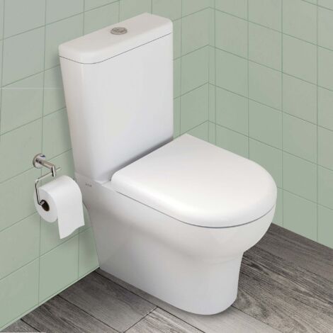 WC monoblocco con cassetta serie Zentrum con copriwc