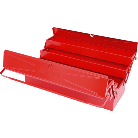 KS Tools - Caisse à outils métallique, 5 compartiments, L.550 mm - 999.0125