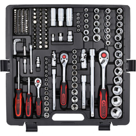 Coffret Douilles KS TOOLS 21 Pièces - 1" à Cliquet, Malle Métal, Qualité Pro