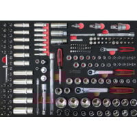 KS Tools - Module de douilles et accessoires 1/4'' - 3/8'' - 1/2'', 175 pièces - 711.1011