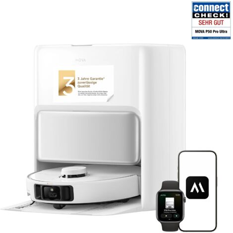 MOVA P50 Pro Ultra Saugroboter mit 19000 Pa und automatischer Reinigung