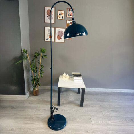 Lampadaire Moderne en Métal Bleu Avec Tête de Lit Mobile, Culot E27, Lampadaire Moderne Pour Salon ou Chambre