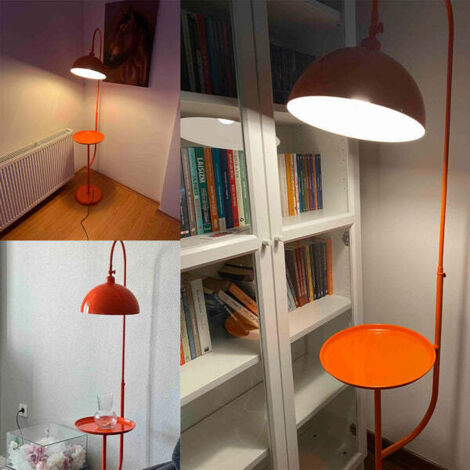 Lampe à Suspension Colorée Orange - Câble 90 Cm, Base Silicone, Douille E27 - Décoration Salon, Chambre, Boutique