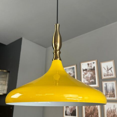 Bamyum Suspension Champion Simya Métal Lampe Suspendue Moderne Lampe de Cuisine Jaune Clair (1/5)