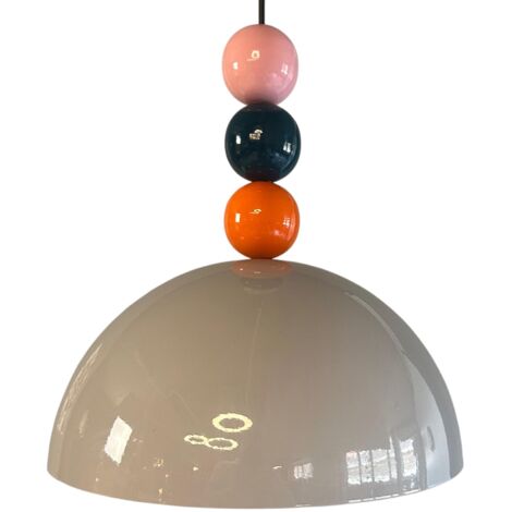 bamyum Suspension Luminaire Rétro en Metal de 30 cm, Lustre de Salon Vintage, Éclairage de Plafond pour Chambre, Cuisine, Lampe Suspendue (1/3)