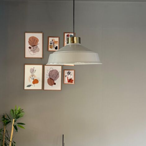 bamyum Asletl-35 Suspension Luminaire Rétro en Metal de 35 cm, Lustre de Salon Vintage, Éclairage de Plafond pour Chambre, Cuisine, Lampe Suspendue (1/5)